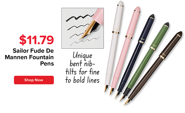 Sailor Fude De Mannen Fountain Pens