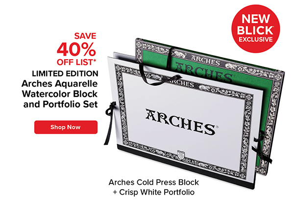 Arches Aquarelle Watercolor Block and Portfolio Limited Edition Set