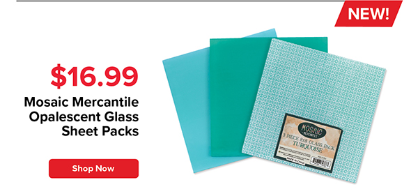 Mosaic Mercantile Opalescent Glass Sheet Packs
