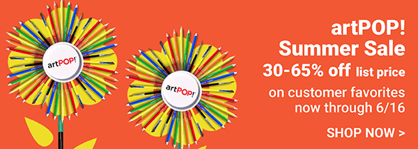 artPOP! Summer Sale - Shop Now >
