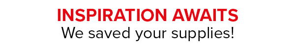 Inspiration Awaits - We saved your supplies!