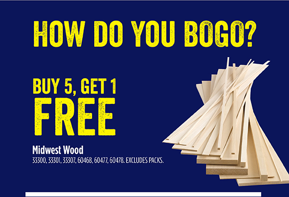 How do you BOGO? Buy 5, Get 1 FREE - Midwest Wood