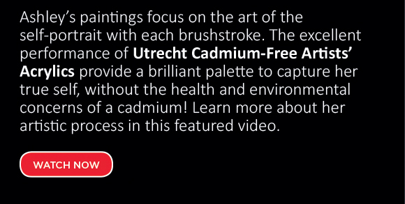 Ashley's paintings focus on the art of the self-portrait with each brushstroke. The excellent performance of Utrecht Cadmium-Free Artists' Acrylics provide a brilliant palette to capture her true self. Learn more about her artistic process.