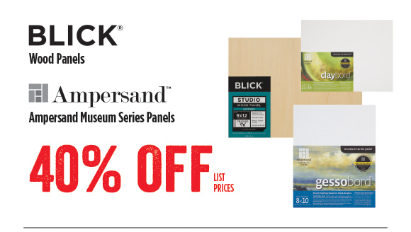 Blick Wood Panels / Ampersand Museum Series Panels - 40% off list prices