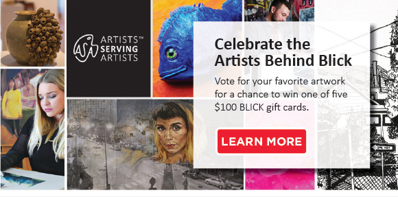 Celebrate the artists behind Blick - Vote for your favorite artwork for a chance to win one of five $100 Blick gift cards