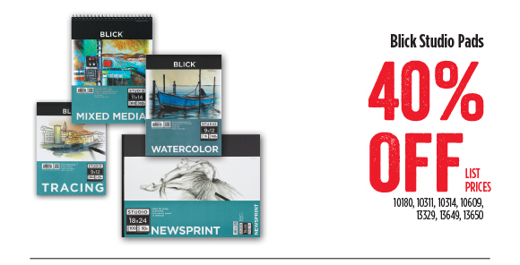 Blick Studio Pads - 40% off list prices