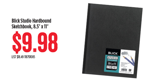 Blick Studio Hardbound Sketchbook, 8.5" x 11" - $9.98