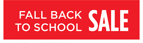Fall Back to School SALE