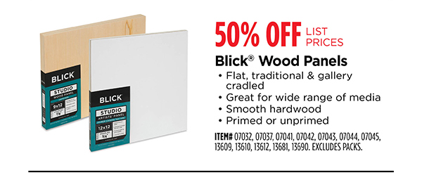 Save on Blick Wood Panels in Stores