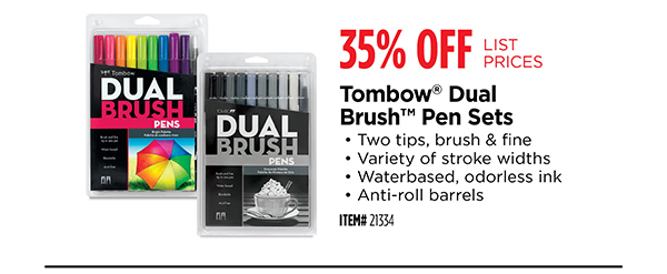 Save on Tombow Dual Brush Pen Sets in stores