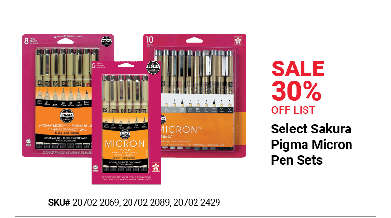 Select Sakura Pigma Mircon Pen Sets Sale 30% Off List