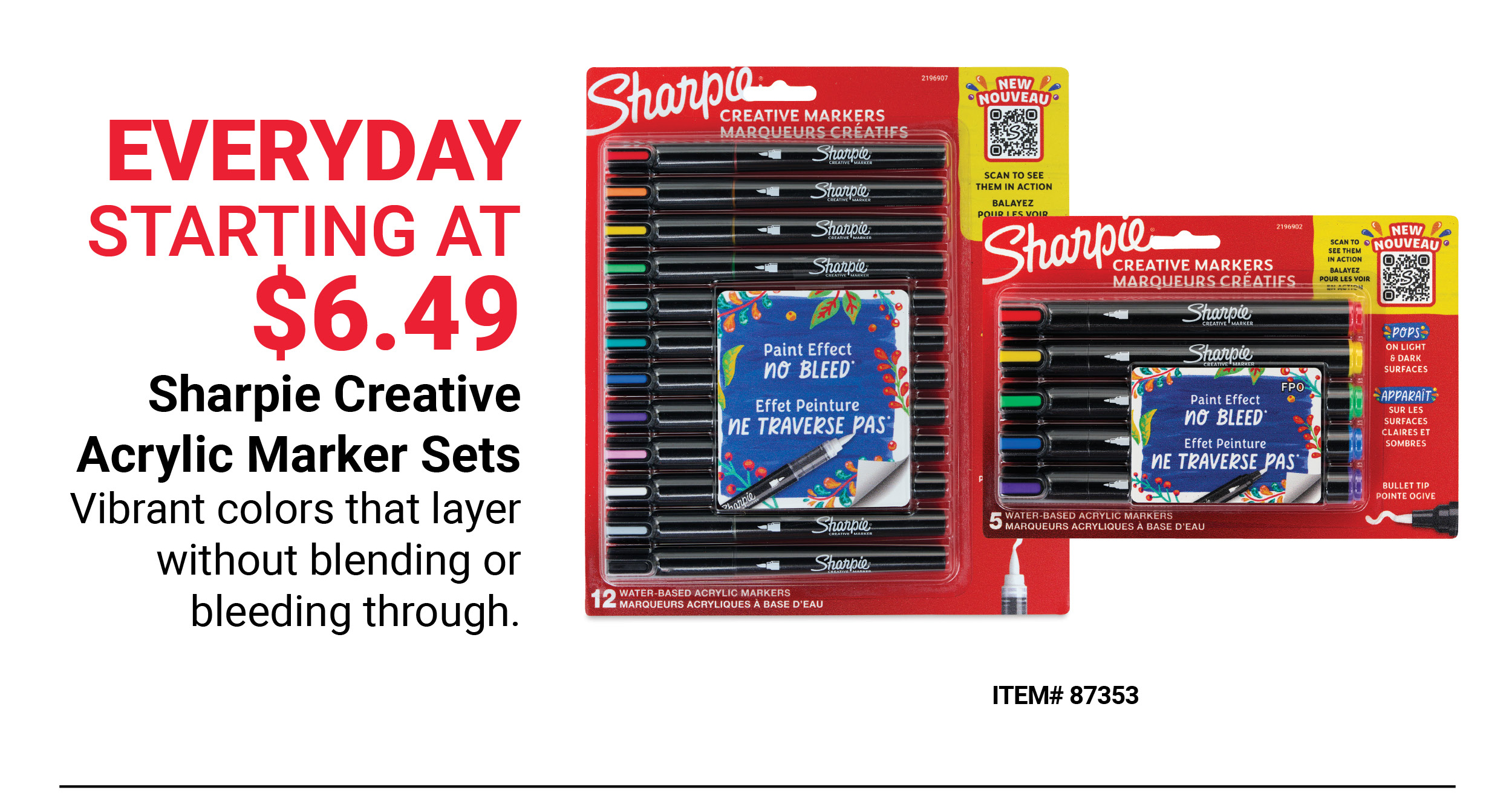 Sharpie Creative Acrylic Marker Sets Everyday Starting at $6.49