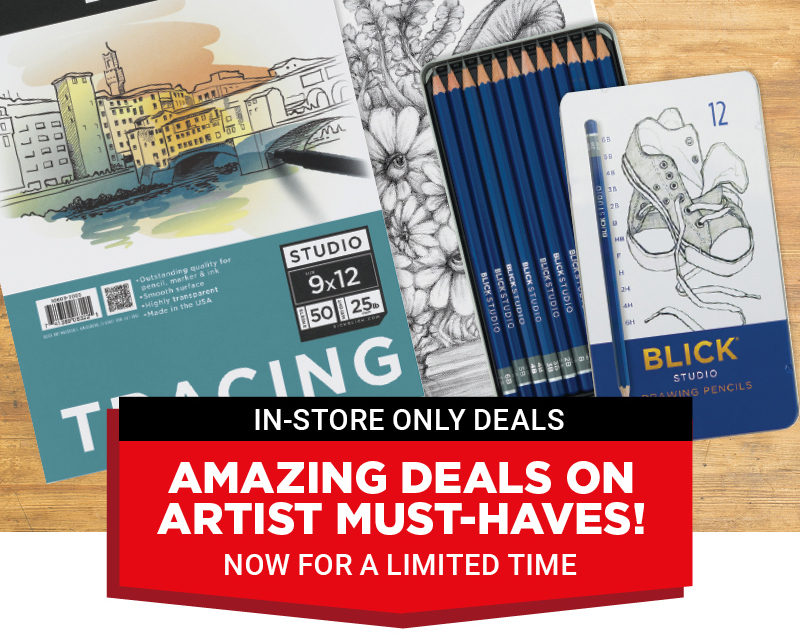 Amazing deals on artist must-haves! Now for a limited time in-store only