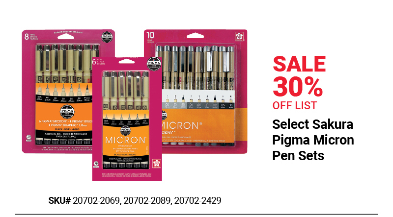 Select Sakura Pigma Mircon Pen Sets Sale 30% Off List