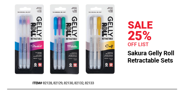 Sakura Gelly Roll Retractable Sets Sale 25% Off List