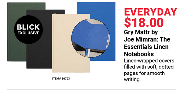 Gry Mattr by Joe Mimran: The Essentials Linen Notebooks Everyday $18.00