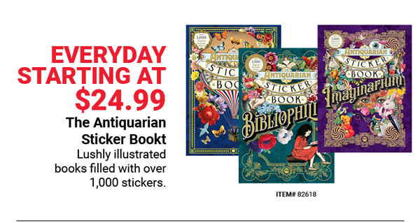 The Antiquarian Sticker Bookt Everyday Starting at $24.99