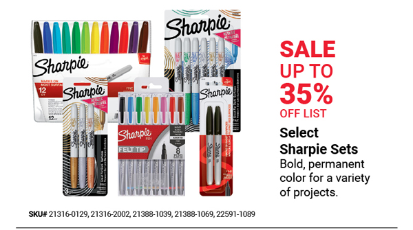 Select Sharpie Sets Sale up to 35% Off List