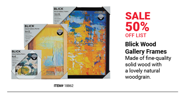 Blick Wood Gallery Frames Sale 50% Off List