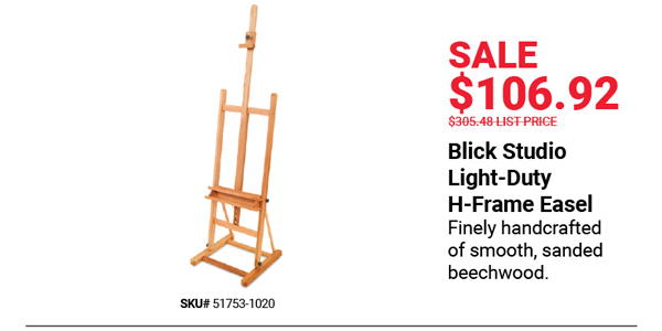 Blick Studio Light Duty H-Frame Easel Sale $106.92