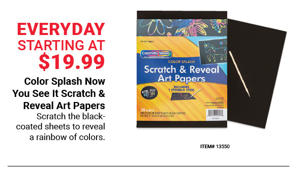 Color Splash Now You See It Scratch & Reveal Art Papers Everyday Starting at $19.99