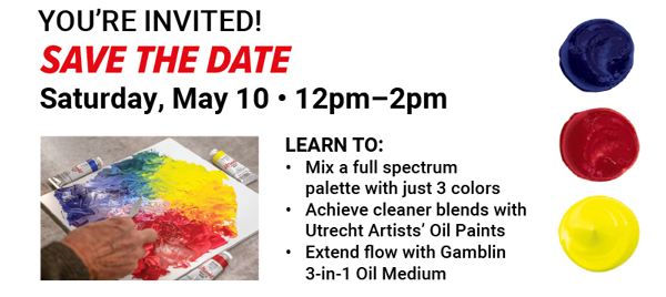 You're Invited! Save the Date Saturday, May 10th 12pm-2pm for FREE Demo Saturday!