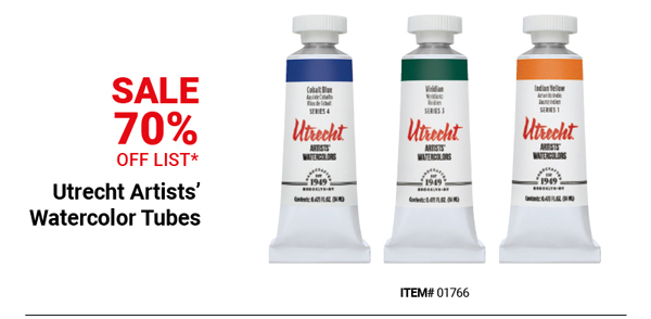 Utrecht Artists' Watercolor Tubes Sale 70% Off List*