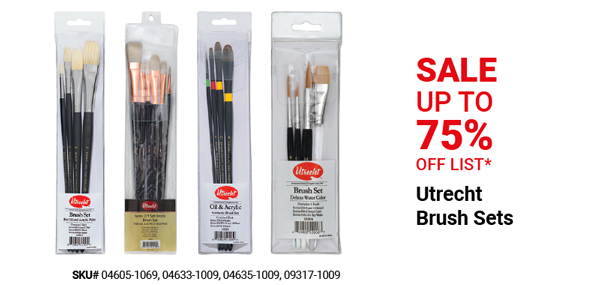 Utrecht Brush Sets Sale Up to 75% Off List*