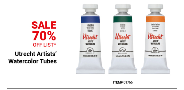 Utrecht Artists' Watercolor Tubes Sale 70% Off List*