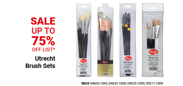 Utrecht Brush Sets Sale Up to 75% Off List*