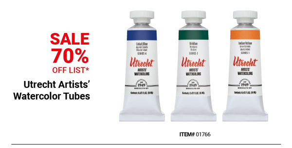 Utrecht Artists' Watercolor Tubes Sale 70% Off List*