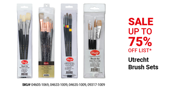 Utrecht Brush Sets Sale Up to 75% Off List*