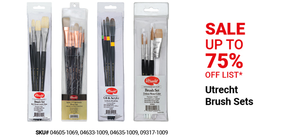 Utrecht Brush Sets Sale Up to 75% off List*