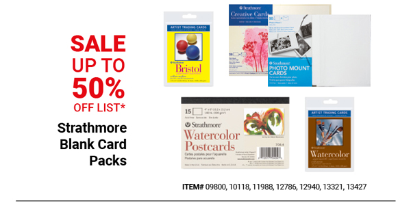 Strathmore Blank Card Packs Sale Up to 50% Off List*