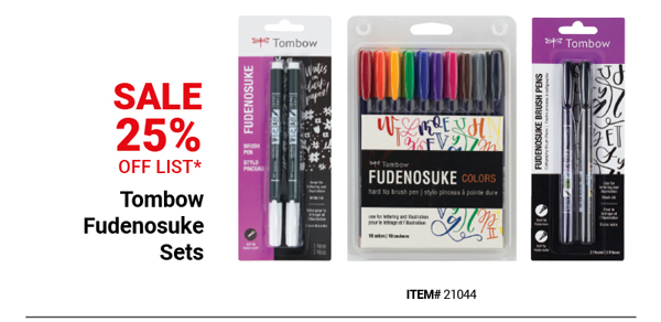 Tombow Fudenosuke Sets Sale 25% Off List*