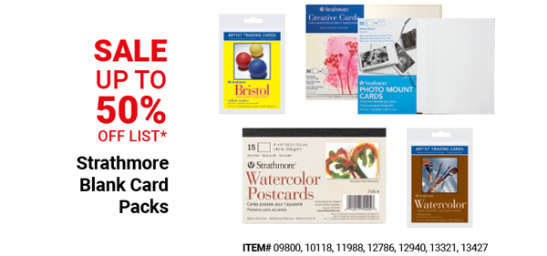 Strathmore Blank Card Packs Sale Up to 50% Off List*