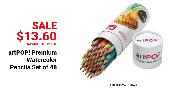 artPOP! Premium Watercolor Pencils Set of 48 Sale $13.60