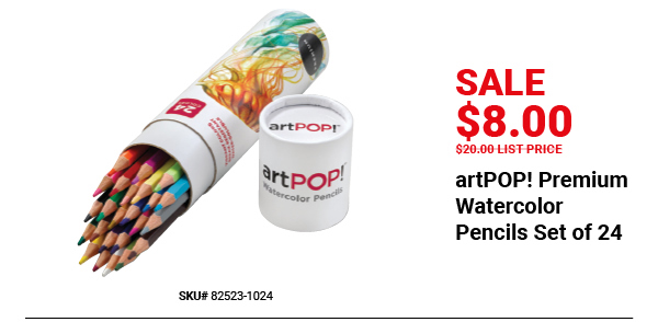 artPOP! Premium Watercolor Pencils Set of 12 Sale $8.00