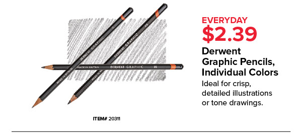 Derwent Graphic Pencils, Individual Colors Everyday $2.39