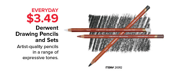 Derwent Drawing Pencils and Sets Everyday $3.49