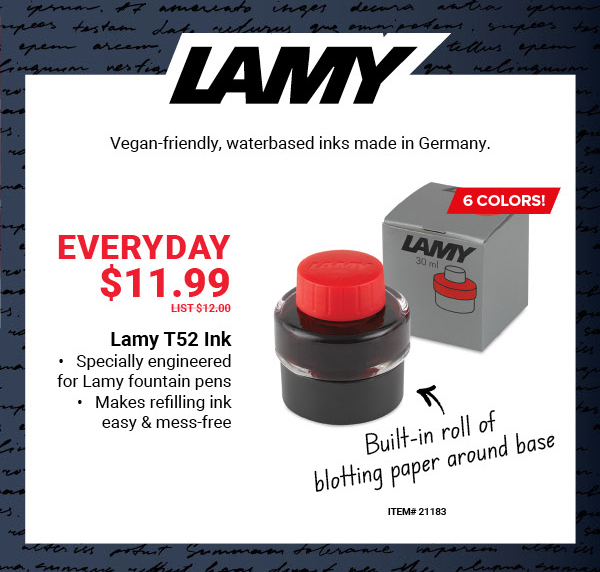 Lamy T52 Ink Everyday $11.99