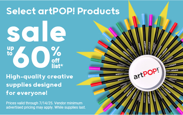 Select artPOP! Products Up to 60% Off List