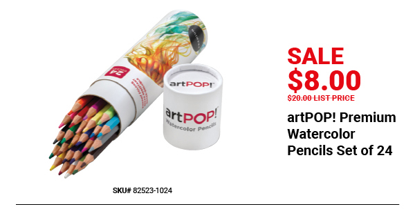 artPOP! Premium Watercolor Pencils Set of 24 Sale $8.00