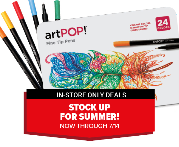 Stock up for summer now through 7/14!