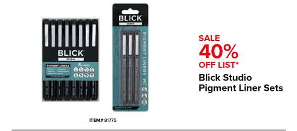 Blick Studio Pigment Liner Sets Sale 40% Off List*