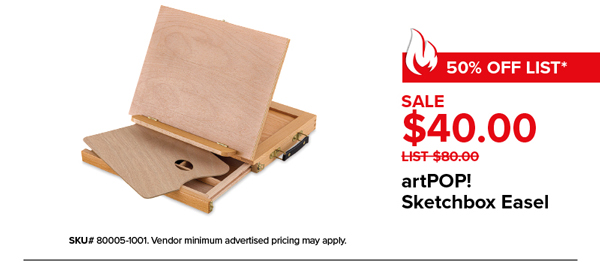 artPOP! Sketchbox Easel Sale $40.00