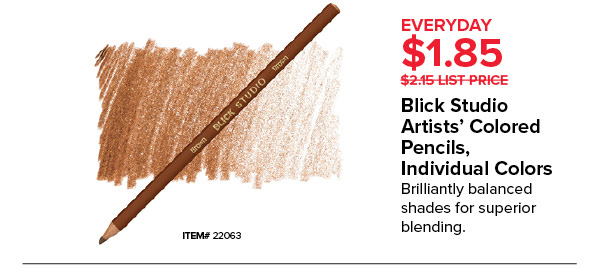 Blick Studio Artists' Colored Pencils, Individual Colors Everyday $1.85