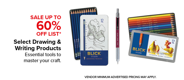 Select Drawing & Writing Products Sale Up to 60% Off List*