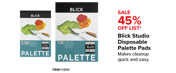 Blick Studio Disposable Palette Pads Sale 45% Off List*