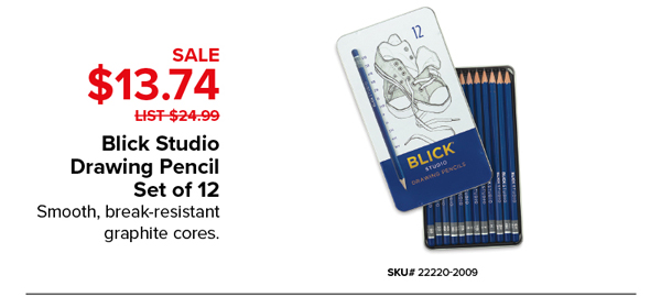 Blick Studio Drawing Pencil Set of 12 SALE $13.74
